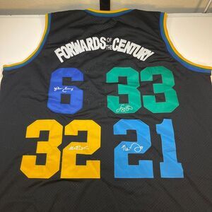 NBA FORWARDS OF THE CENTURY Julius Erving Larry Bird Magic Johnson  JERSEY 3XL